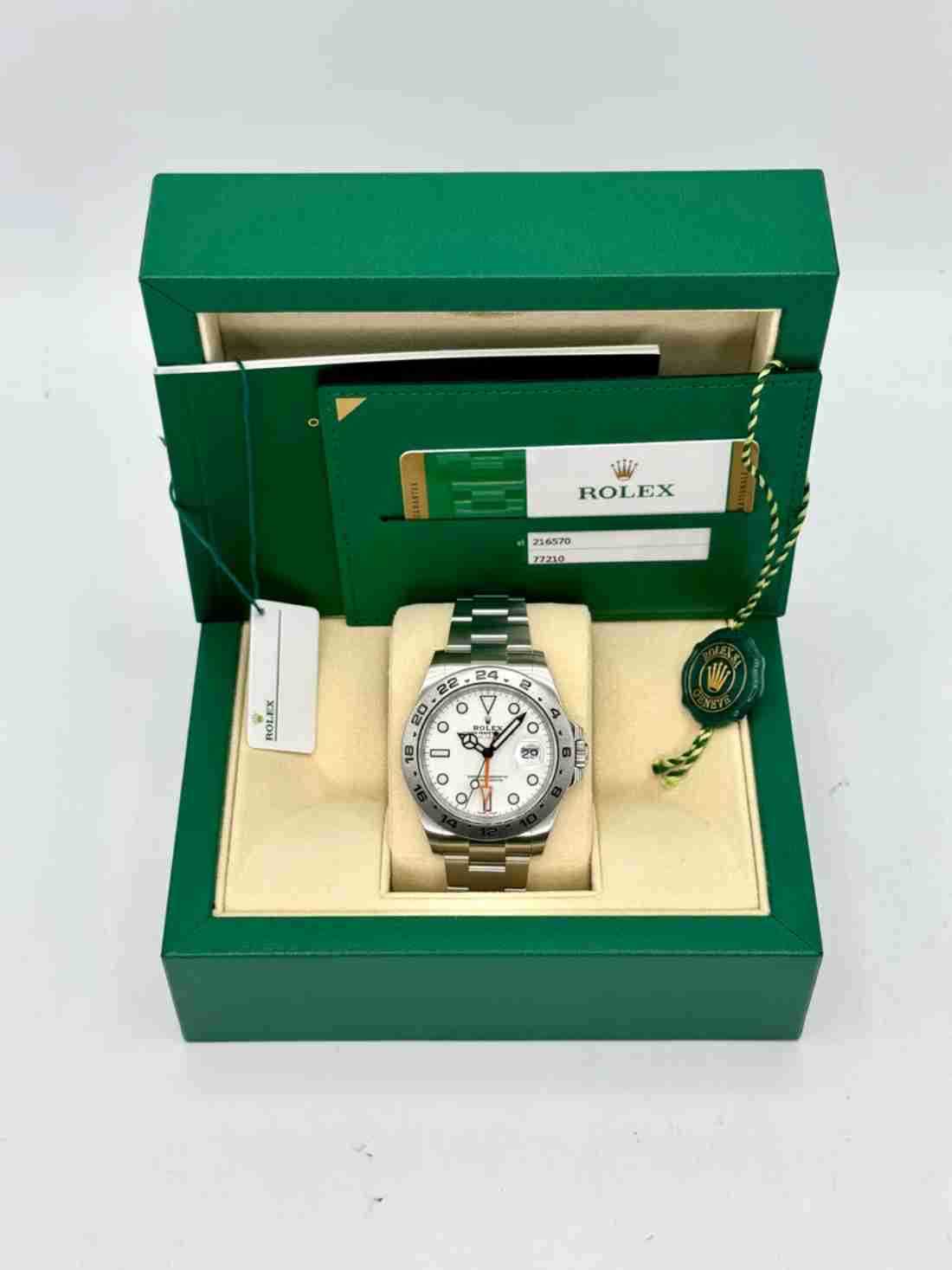 2017 Rolex Explorer II 42mm 216570 Polar White Dial - Image 6