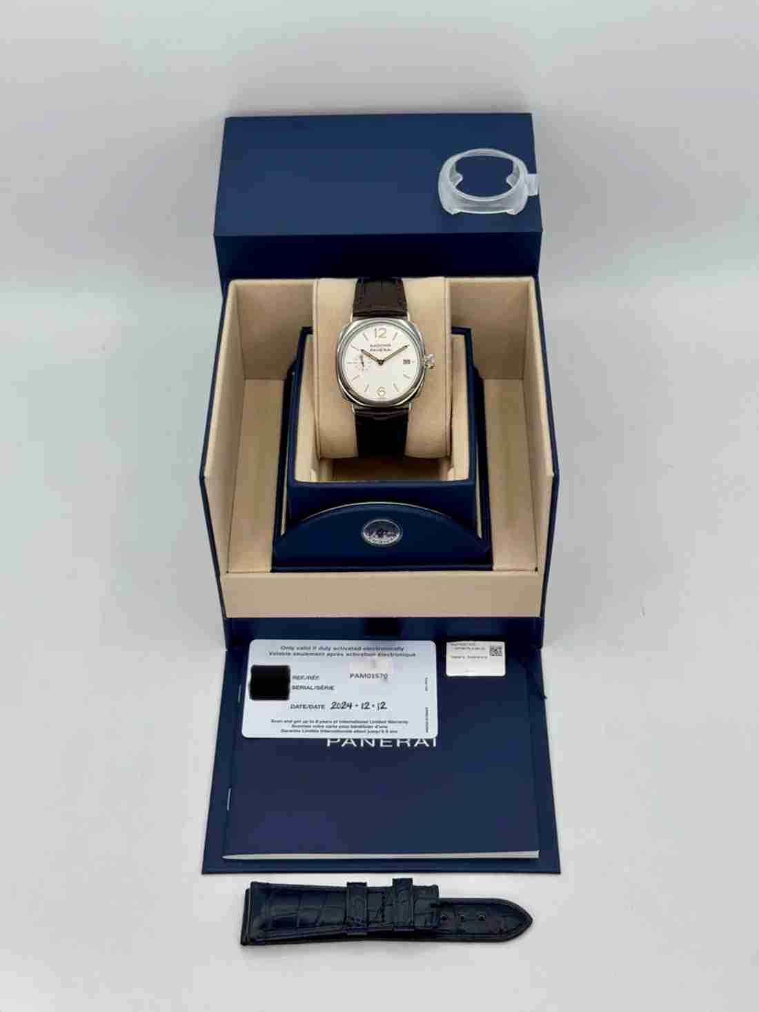 NEW 2024 Panerai Radiomir Quaranta 40mm PAM01570 Stainless Steel White Dial - Image 6