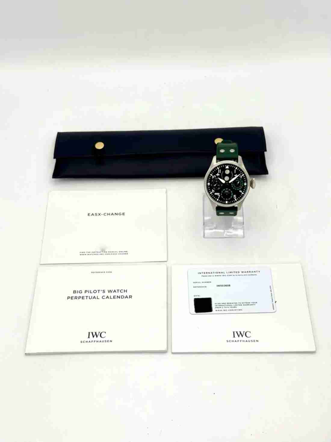 2023 IWC Pilot's Watch Perpetual Calendar 46.2mm IW503608 Green - Image 7
