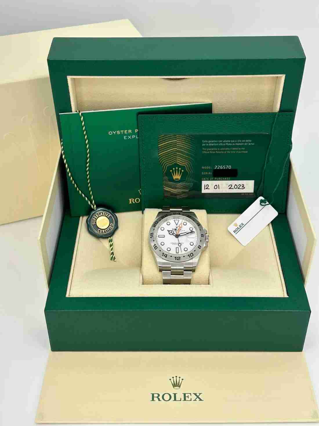 NEW 2023 Rolex Explorer II 42mm 226570 Polar White Dial - Image 7