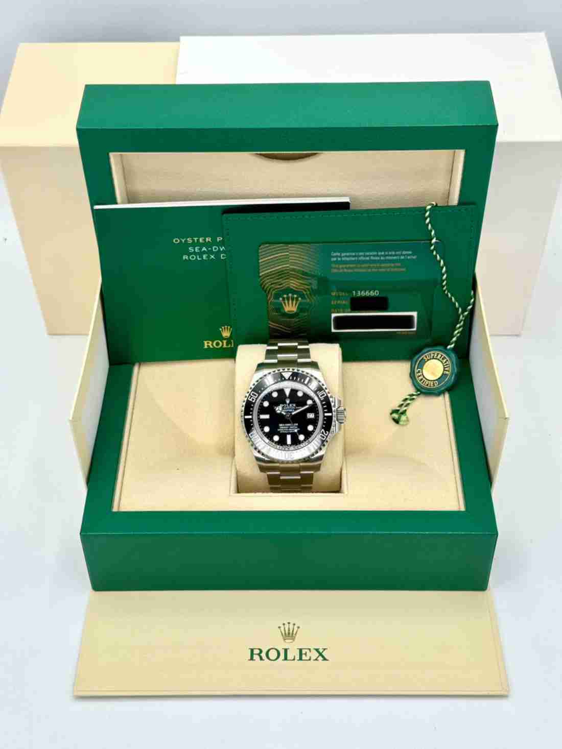 NEW 2024 Rolex Deepsea 44mm 136660 Stainless Steel Black Dial - Image 6