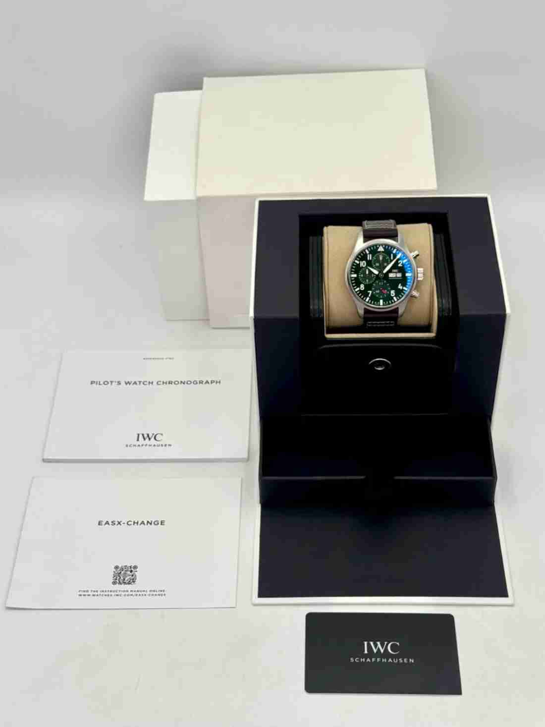 2025 IWC Pilot's Watch Chronograph 43mm IW378005 Stainless Steel Green Dial - Image 7