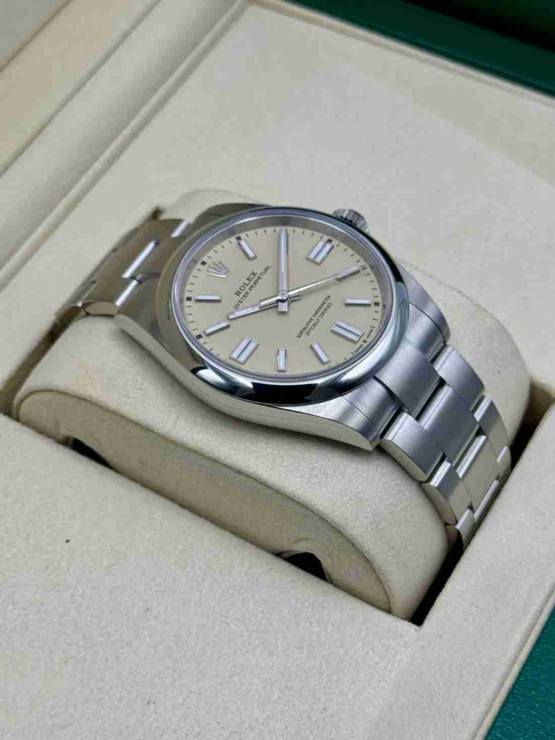 NEW 2025 Rolex Oyster Perpetual 41mm 134300 Beige Dial - Image 4