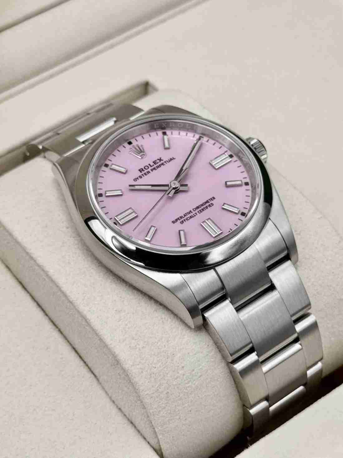 NEW 2026 Rolex Oyster Perpetual 36mm 126000 Candy Pink Dial - Image 4