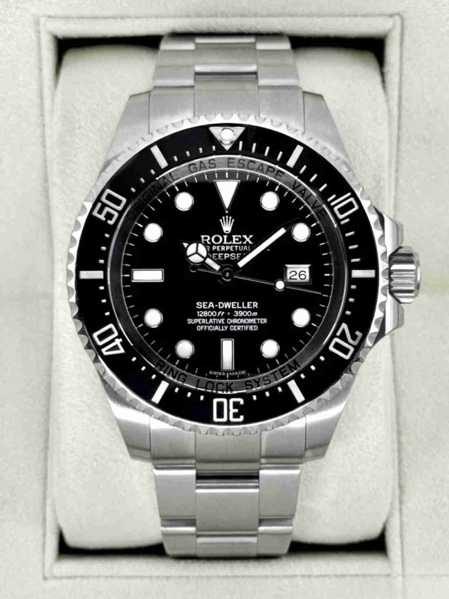 2015 Rolex Deepsea 44mm 116660 Stainless Steel Black Dial