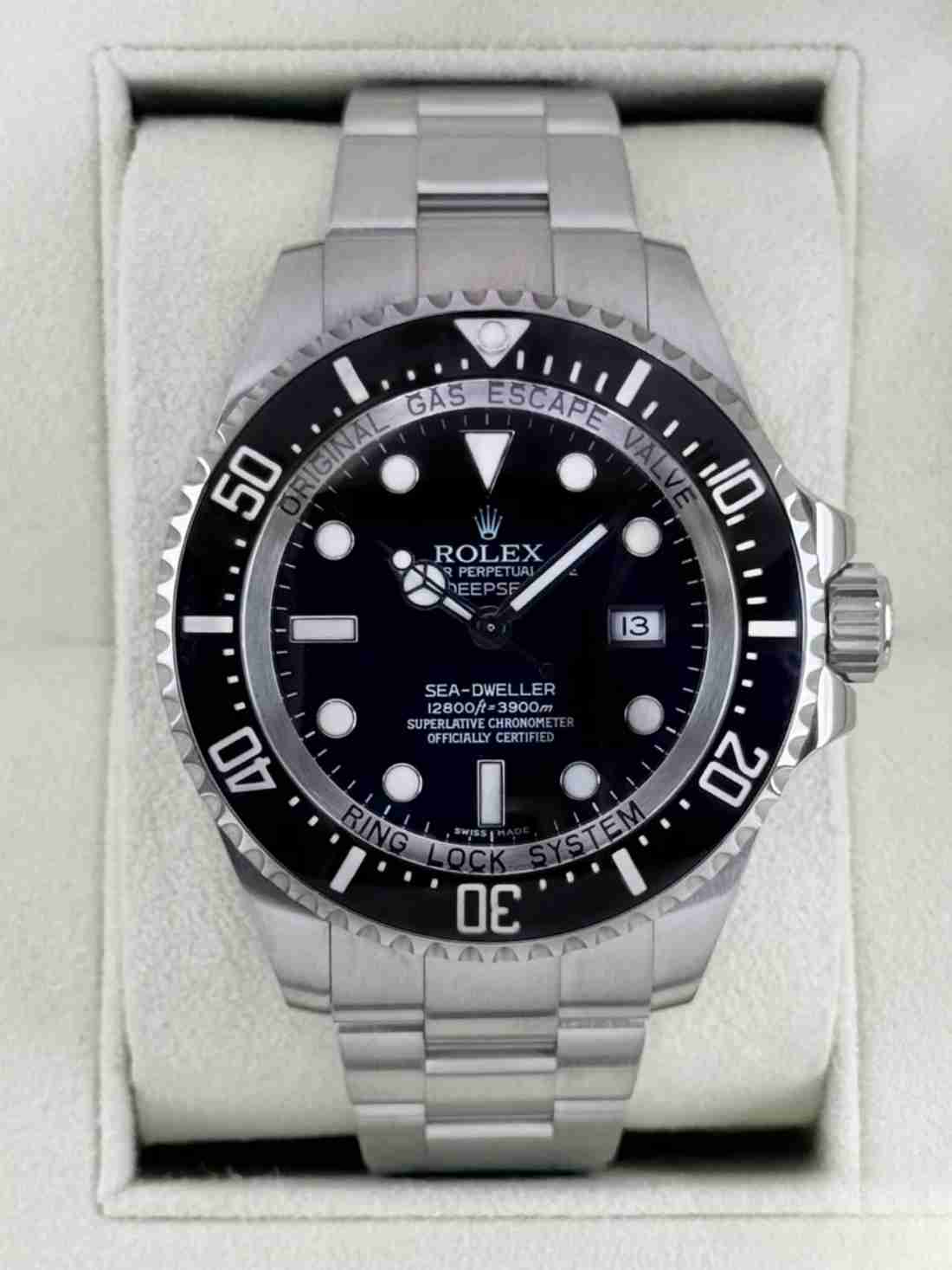 2009 Rolex Deepsea 44mm 116660 Stainless Steel Black Dial