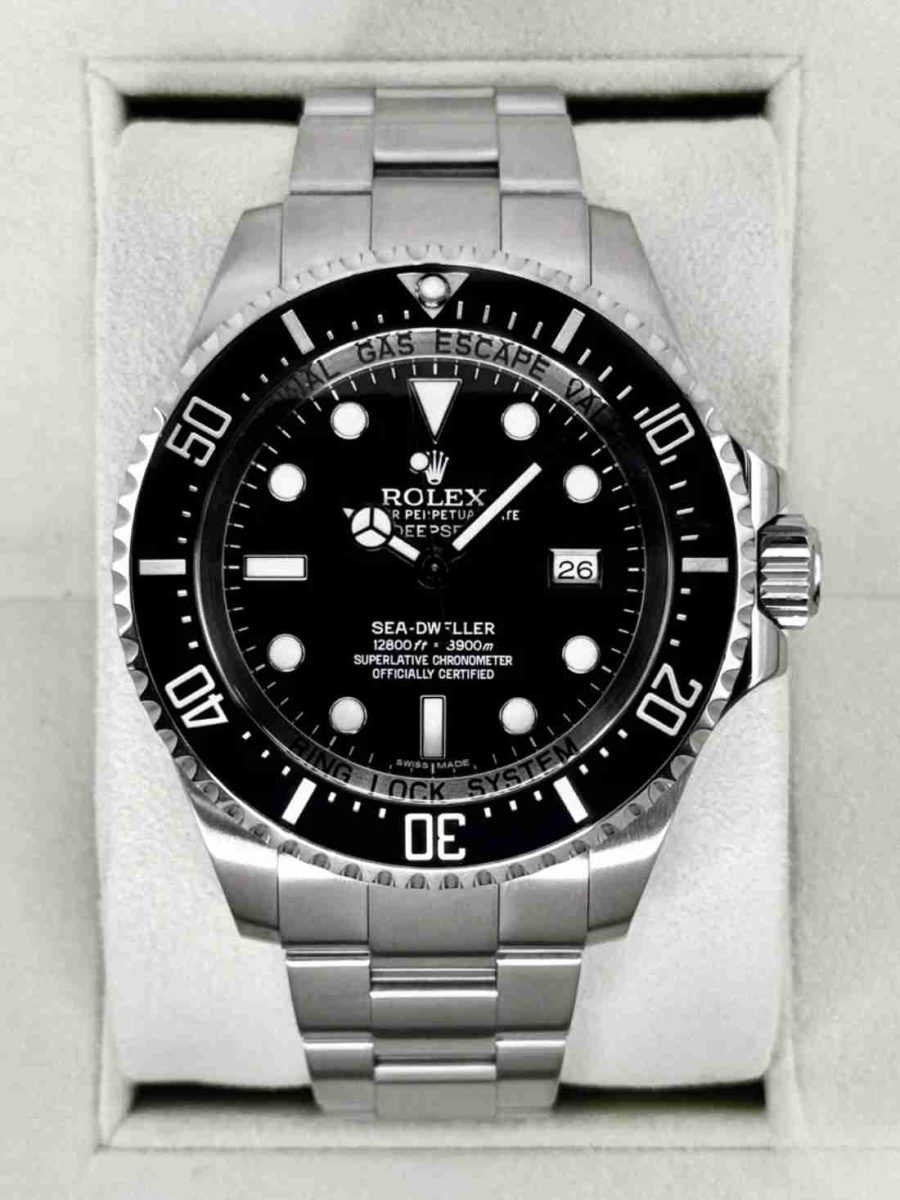 2015 Rolex Deepsea 44mm 116660 Stainless Steel Black Dial
