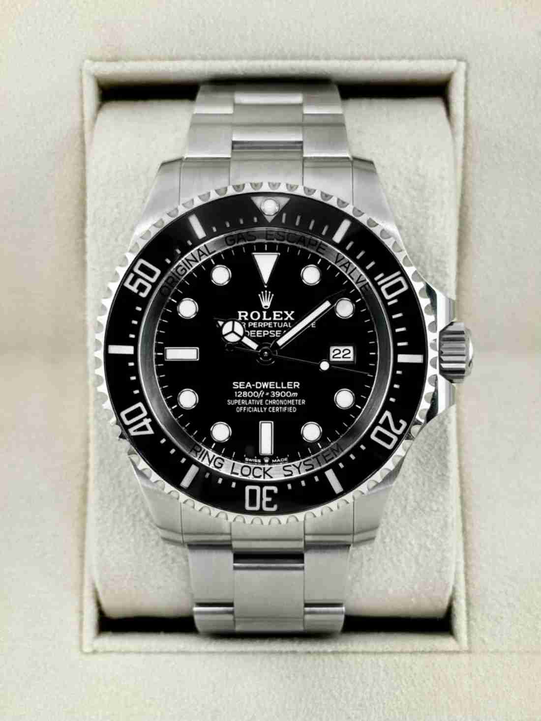 2019 Rolex Deepsea 44mm 126660 Stainless Steel Black Dial