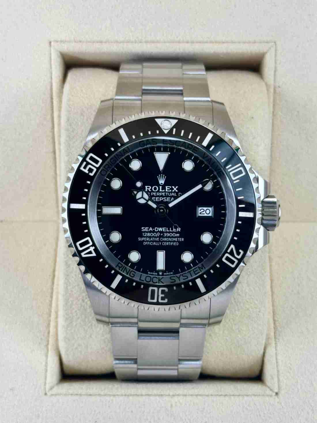 2021 Rolex Deepsea 44mm 126660 Stainless Steel Black Dial