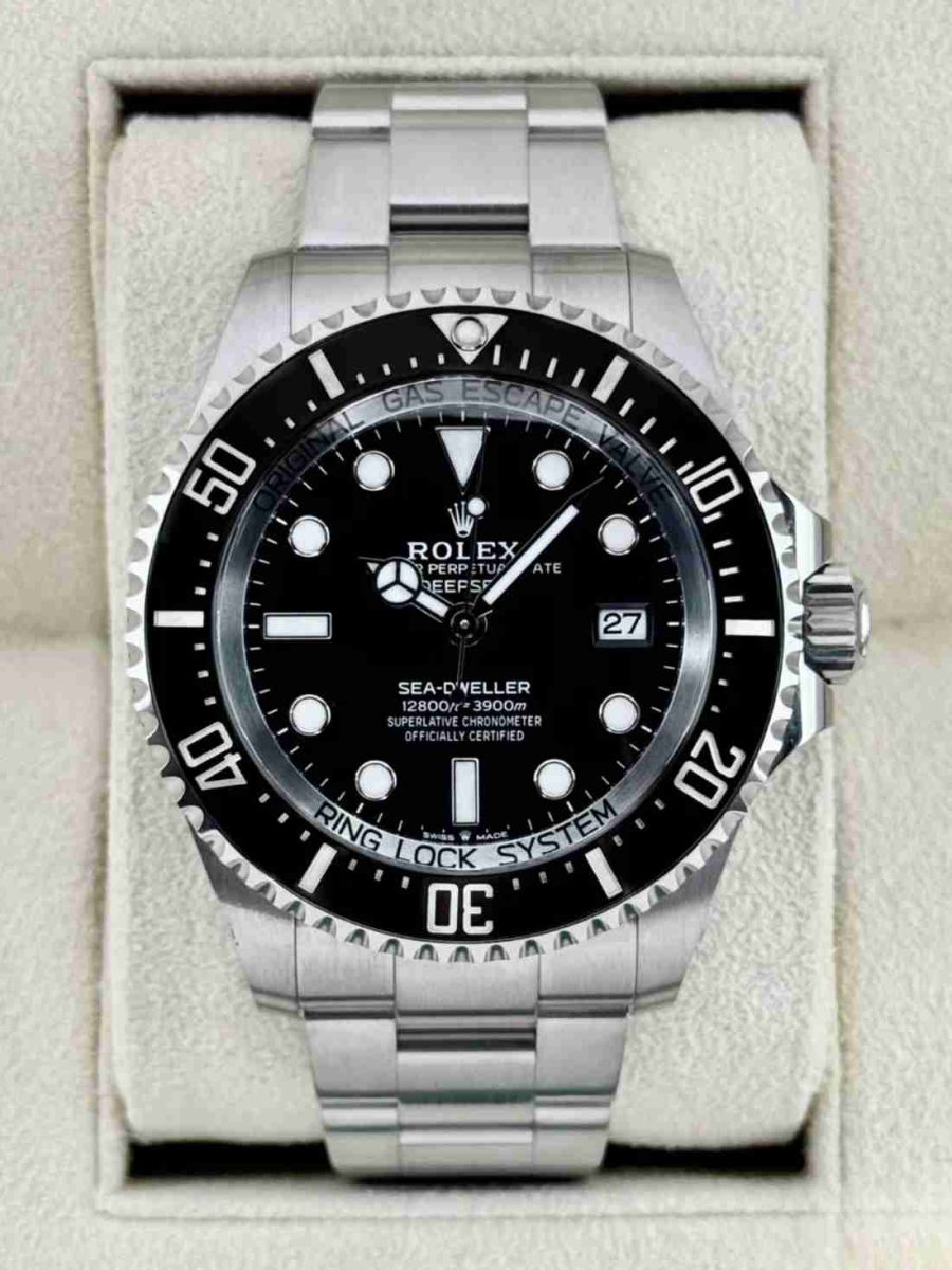2023 Rolex Deepsea 44mm 136660 Stainless Steel Black Dial