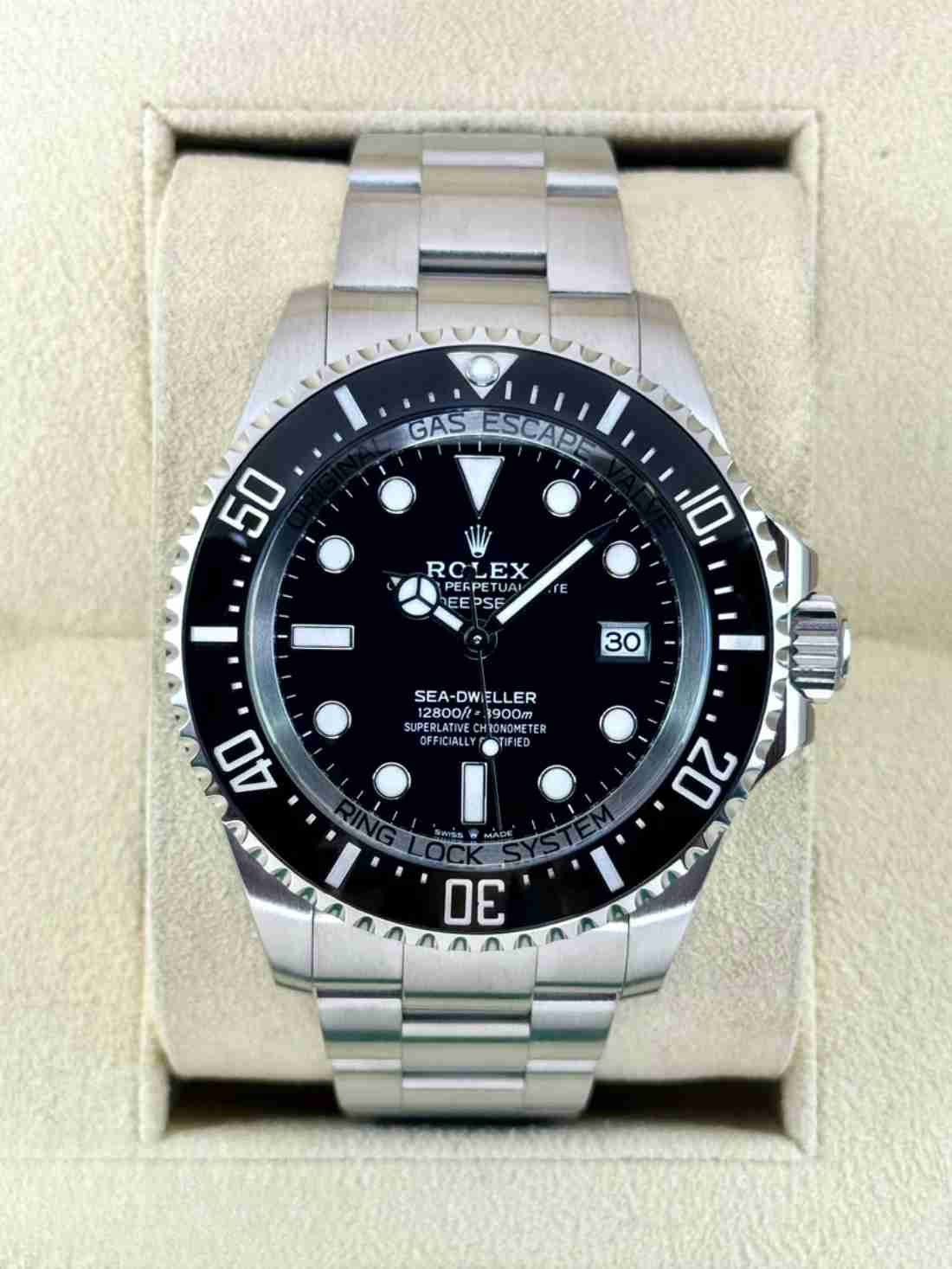2023 Rolex Deepsea 44mm 136660 Stainless Steel Black Dial