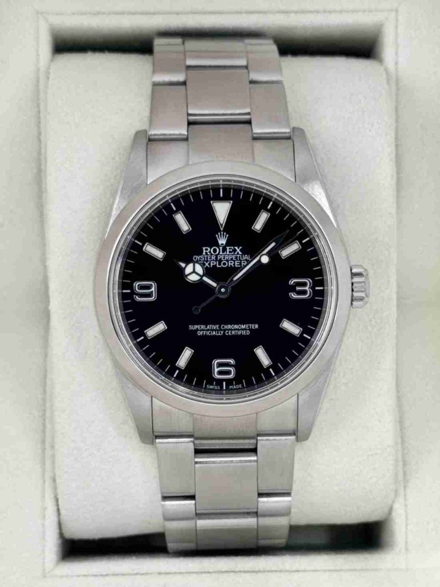 2005 Rolex Explorer 36mm 114270 Stainless Steel Black Dial
