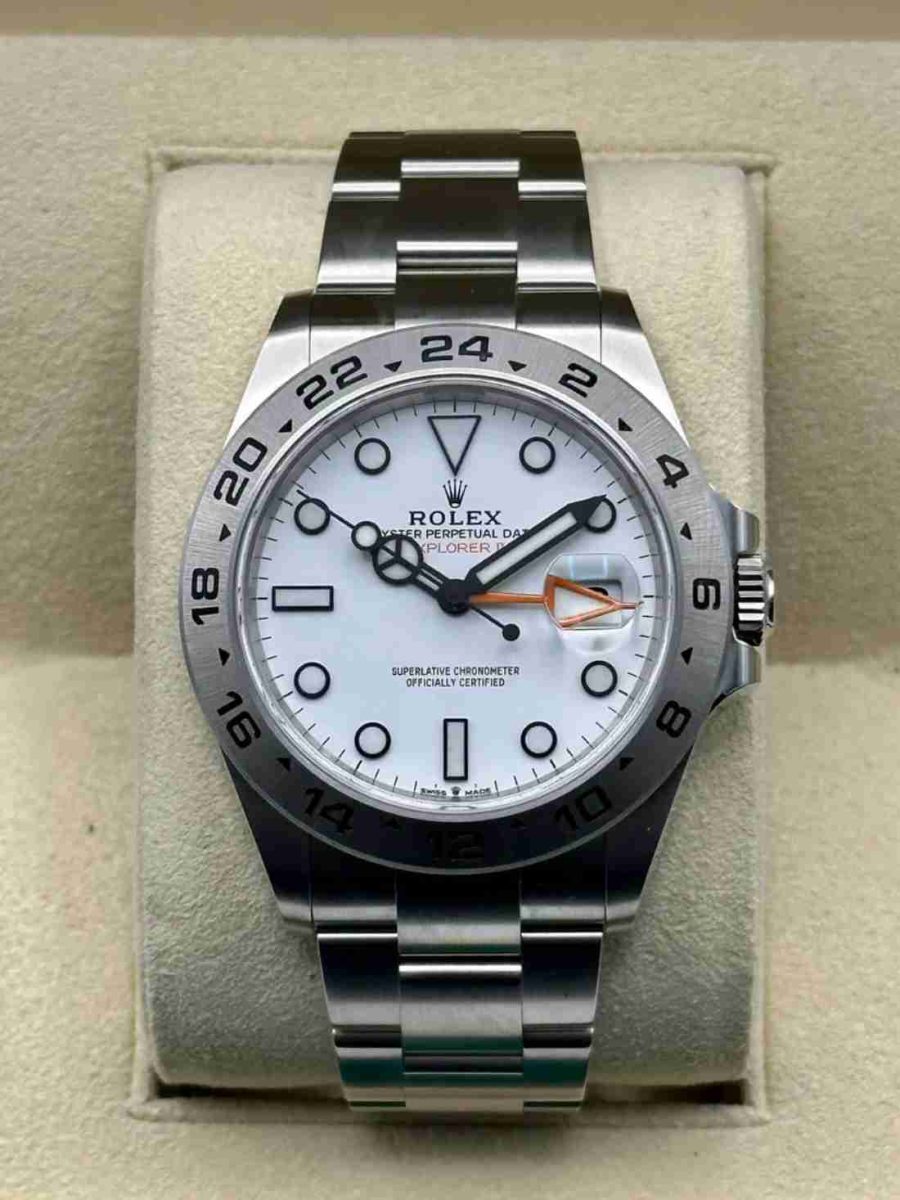 NEW 2023 Rolex Explorer II 42mm 226570 White Polar Dial