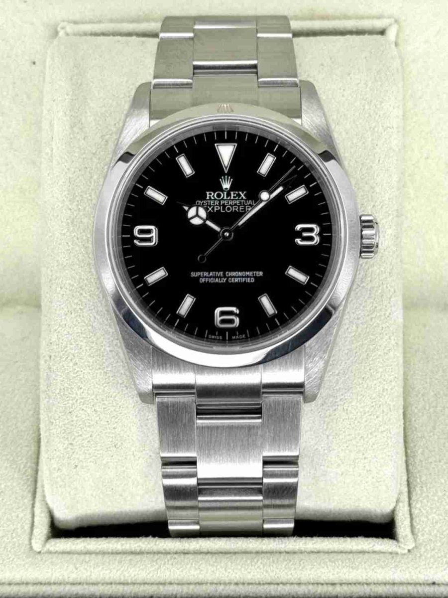 2007 Rolex Explorer 36mm 114270 Stainless Steel Black Dial