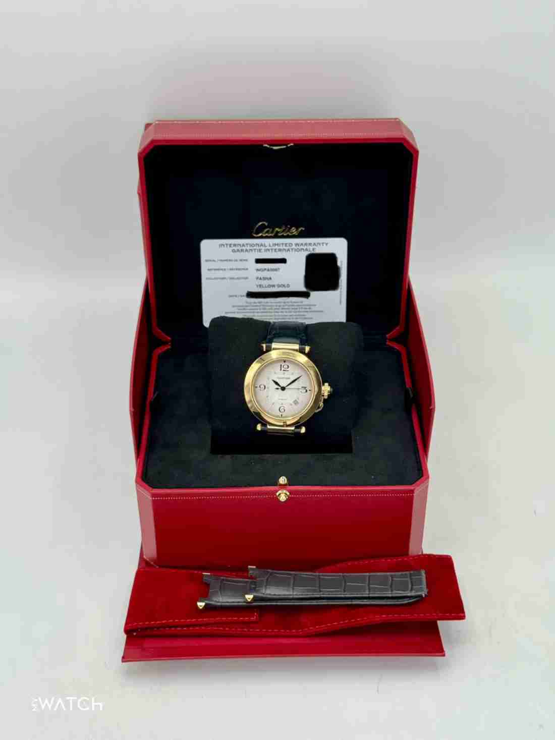 2023 Cartier Pasha 41mm WGPA0007 Yellow Gold Silver Dial - Image 5