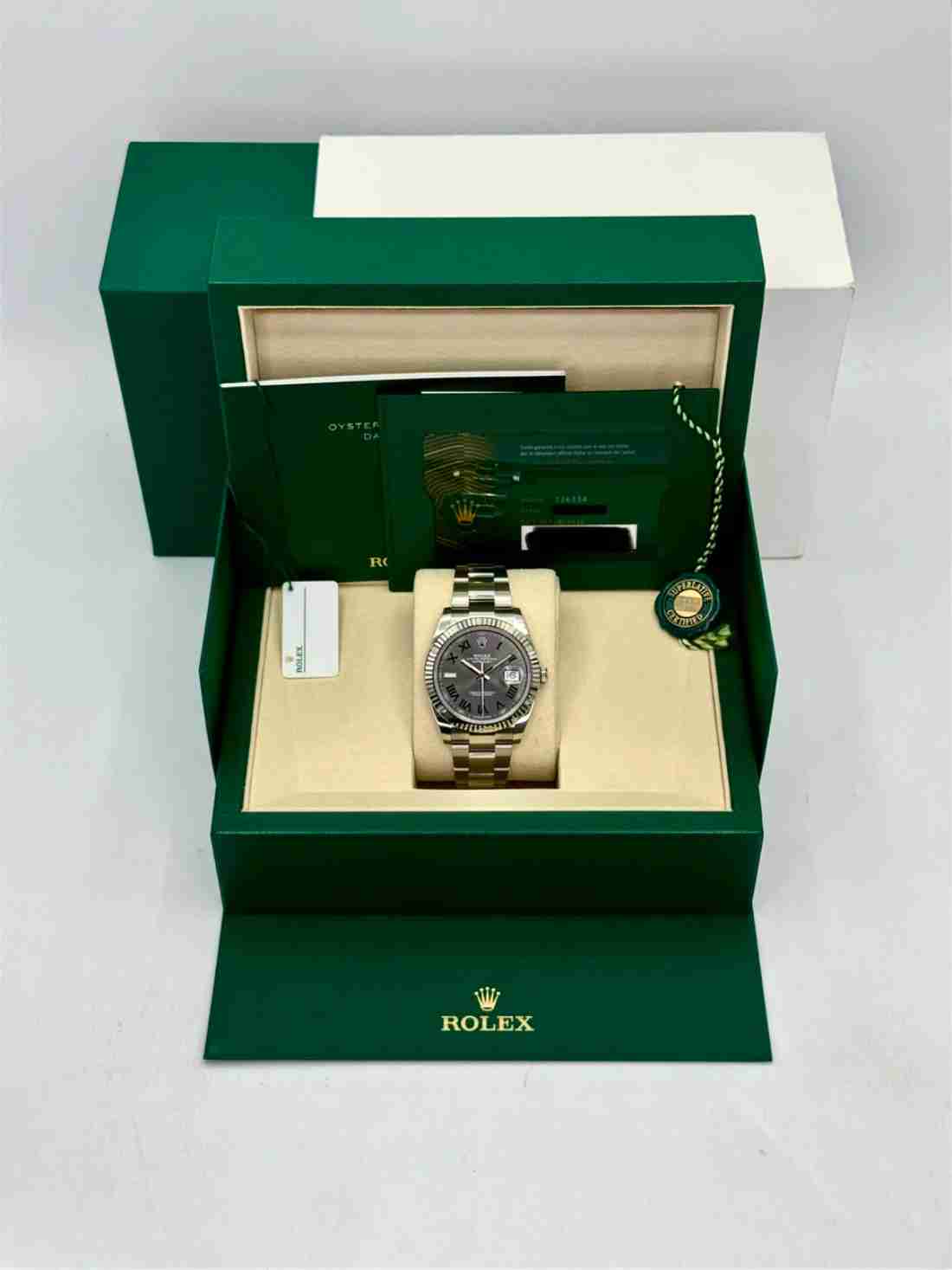 NEW 2026 Rolex Datejust 41mm 126334 Stainless Steel Oyster Wimbledon Dial - Image 5