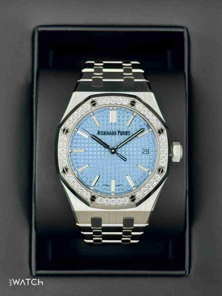NEW 2025 Audemars Piguet Royal Oak 37mm 15551ST Stainless Steel Blue Dial