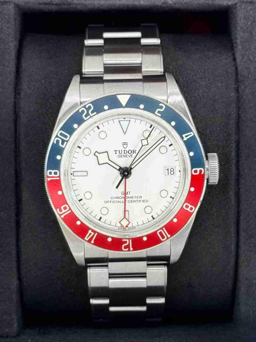 2023 Tudor Black Bay GMT 41mm 79830RB Stainless Steel White Dial