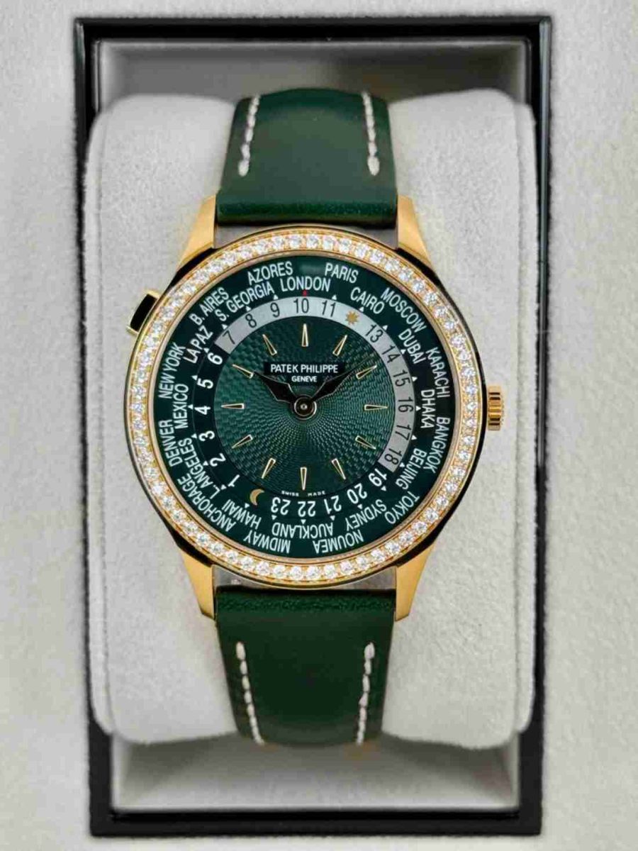 NEW 2026 Patek Philippe World Time Complications 36mm 7130R Rose Gold Green Dial