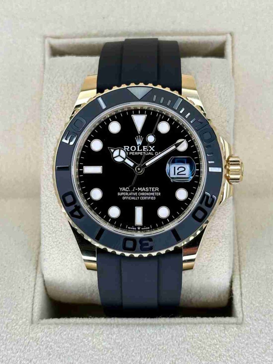 NEW 2026 Rolex Yacht-Master 42mm 226658 Gold Oysterflex Black Dial