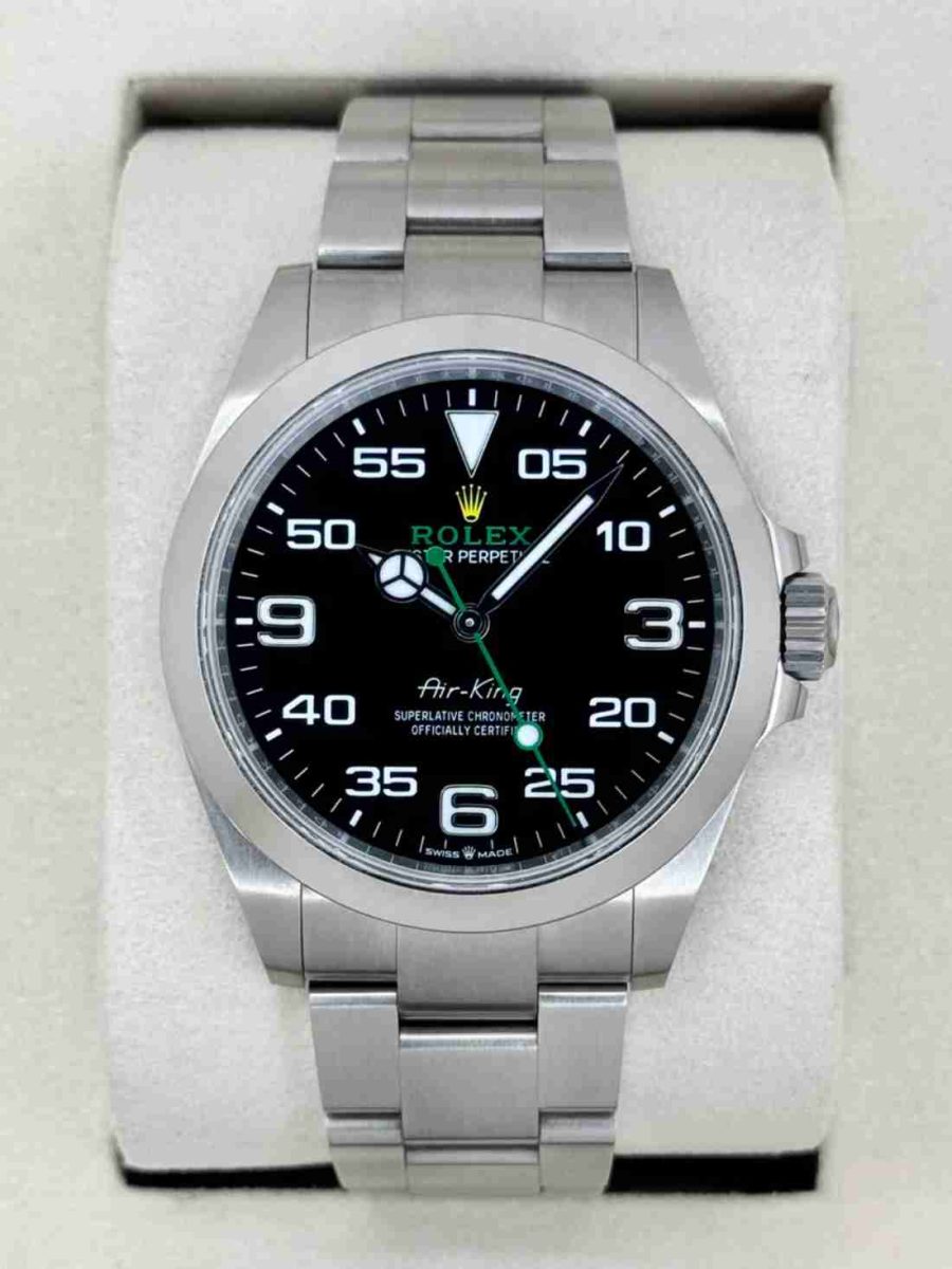 2025 Rolex Air-King 40mm 126900 Stainless Steel Black Dial