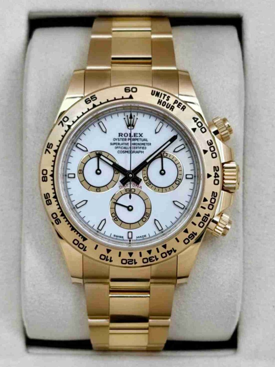NEW 2026 Rolex Daytona 40mm 126508 18K Yellow Gold White Dial