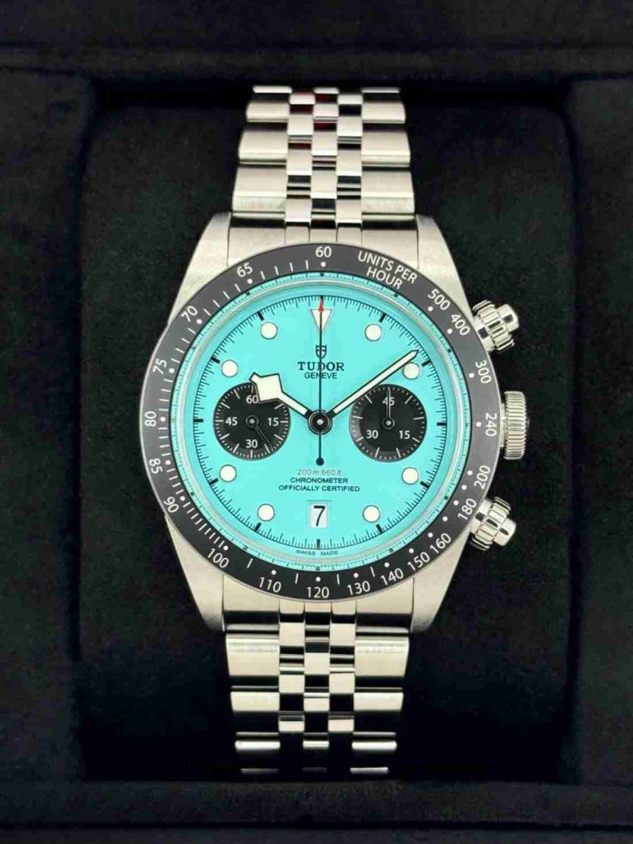 NEW 2026 Tudor Black Bay Chrono 41mm 79360N Flamingo Blue Dial