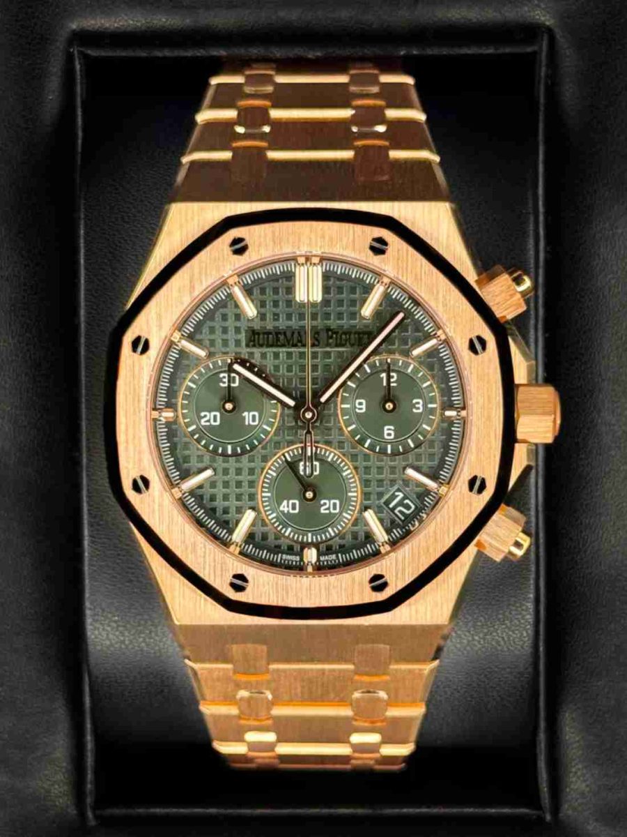 2025 Audemars Piguet Royal Oak Chronograph 41mm 26240OR Green Dial