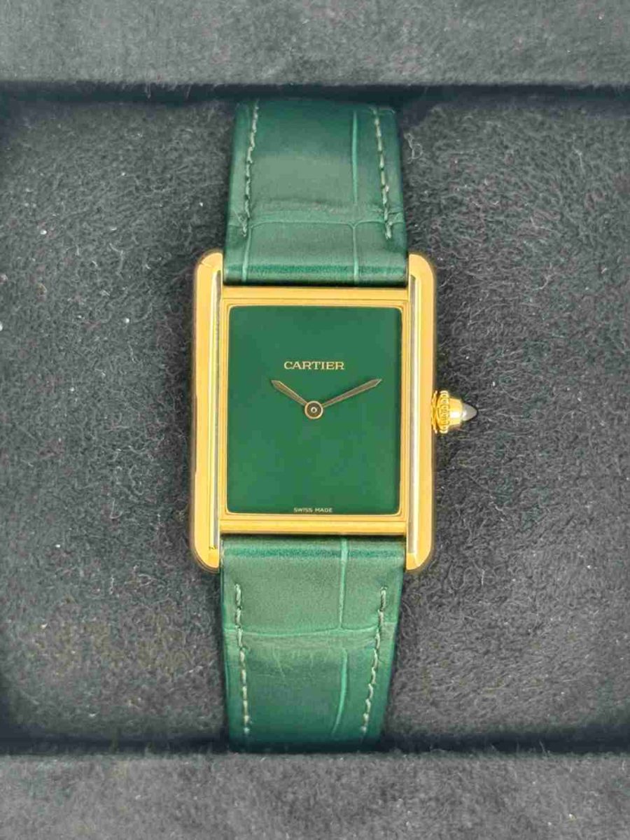 2023 Cartier Tank Louis Cartier Large 33.7mm WGTA0191 Gold White Dial