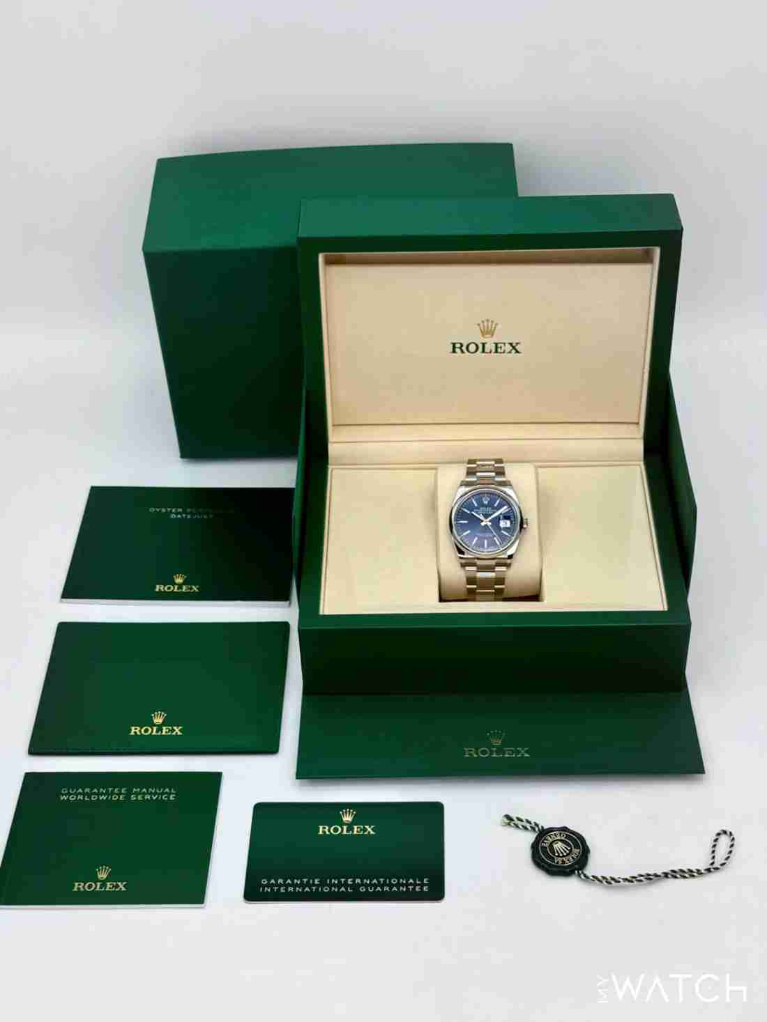NEW 2026 Rolex Datejust 36mm 126200 Stainless Steel Oyster Blue Dial - Image 5