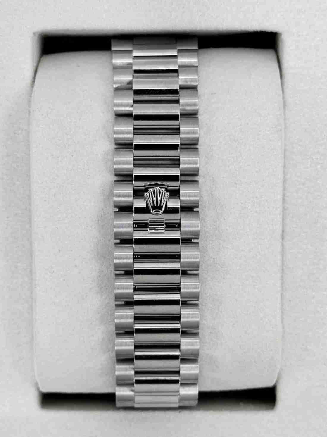 NEW 2026 Rolex Day-Date Platinum 36mm 128236 Ice Blue Roman Dial - Image 2