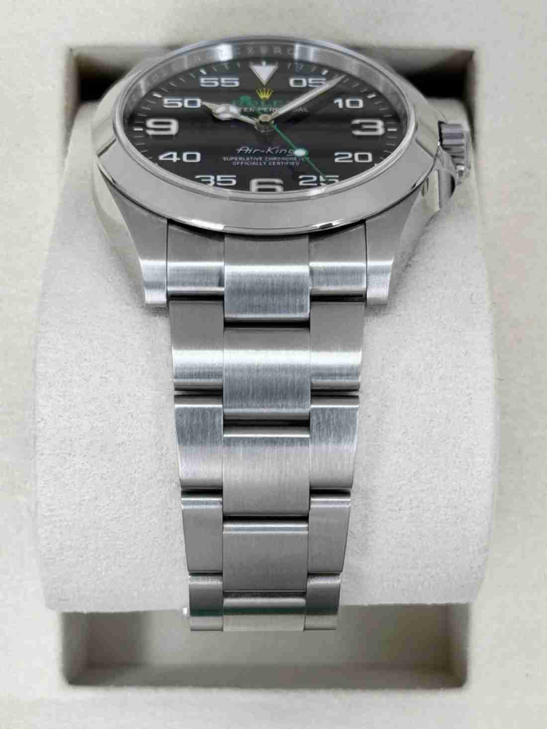 2025 Rolex Air-King 40mm 126900 Stainless Steel Black Dial - Image 3