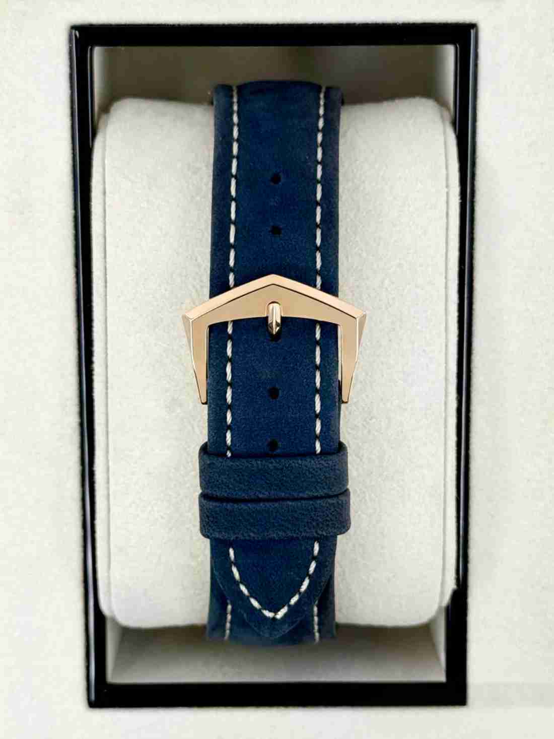 NEW 2025 Patek Philippe 42mm 5224R Calatrava Travel Time Rose Gold Blue Dial - Image 2