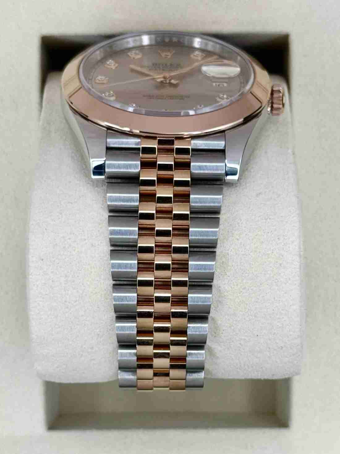 NEW 2026 Rolex Datejust 41mm 126301 Two-Tone Jubilee Sundust Diamond Dial - Image 3