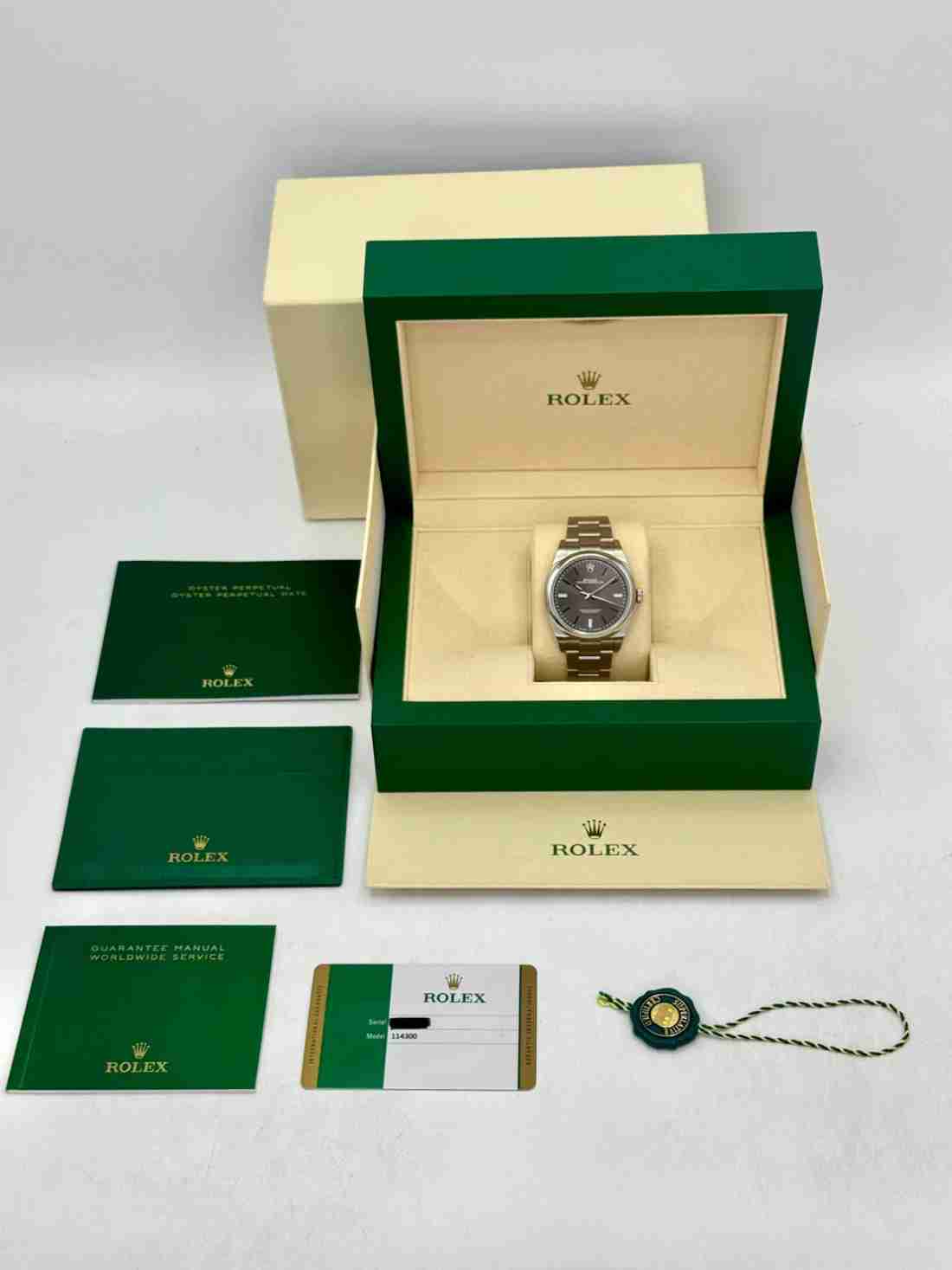 2019 Rolex Oyster Perpetual 39mm 114300 Rhodium Dial - Image 5