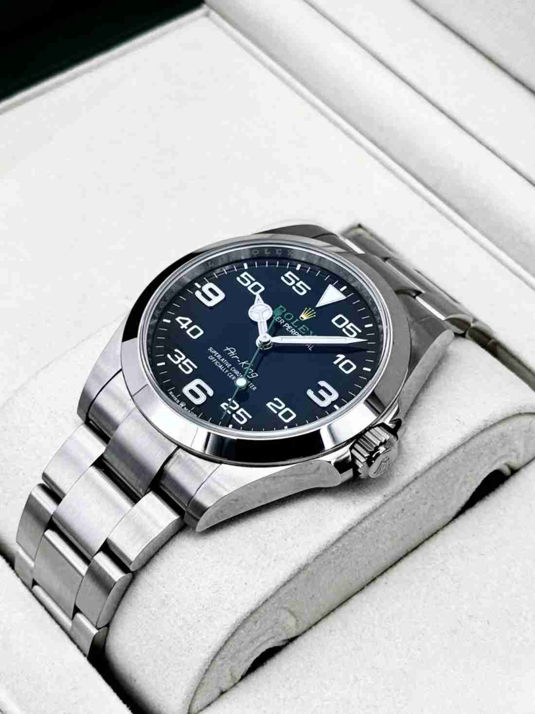 2025 Rolex Air-King 40mm 126900 Stainless Steel Black Dial - Image 4