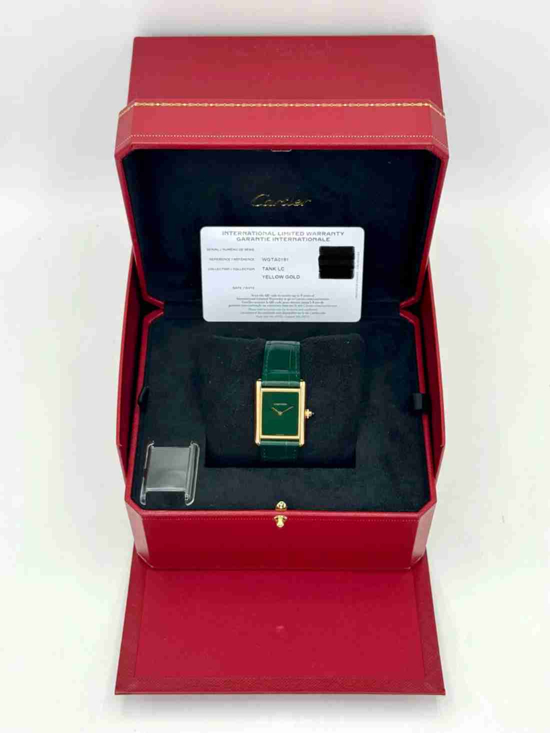 2023 Cartier Tank Louis Cartier Large 33.7mm WGTA0191 Gold White Dial - Image 5
