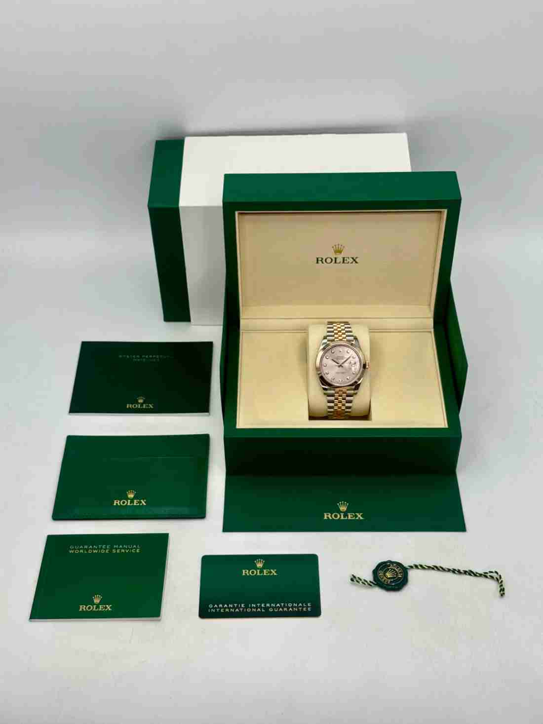 NEW 2026 Rolex Datejust 41mm 126301 Two-Tone Jubilee Sundust Diamond Dial - Image 5
