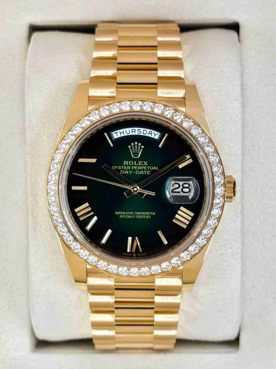 NEW 2026 Rolex Day-Date 40mm 228348RBR Presidential Green Dial