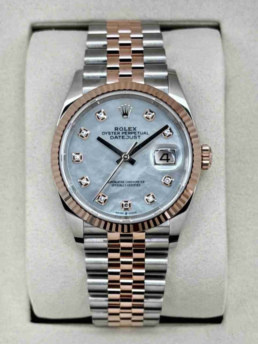 NEW 2026 Rolex Datejust 36mm 126231 Two-Tone Mother of Pearl Diamond Dial