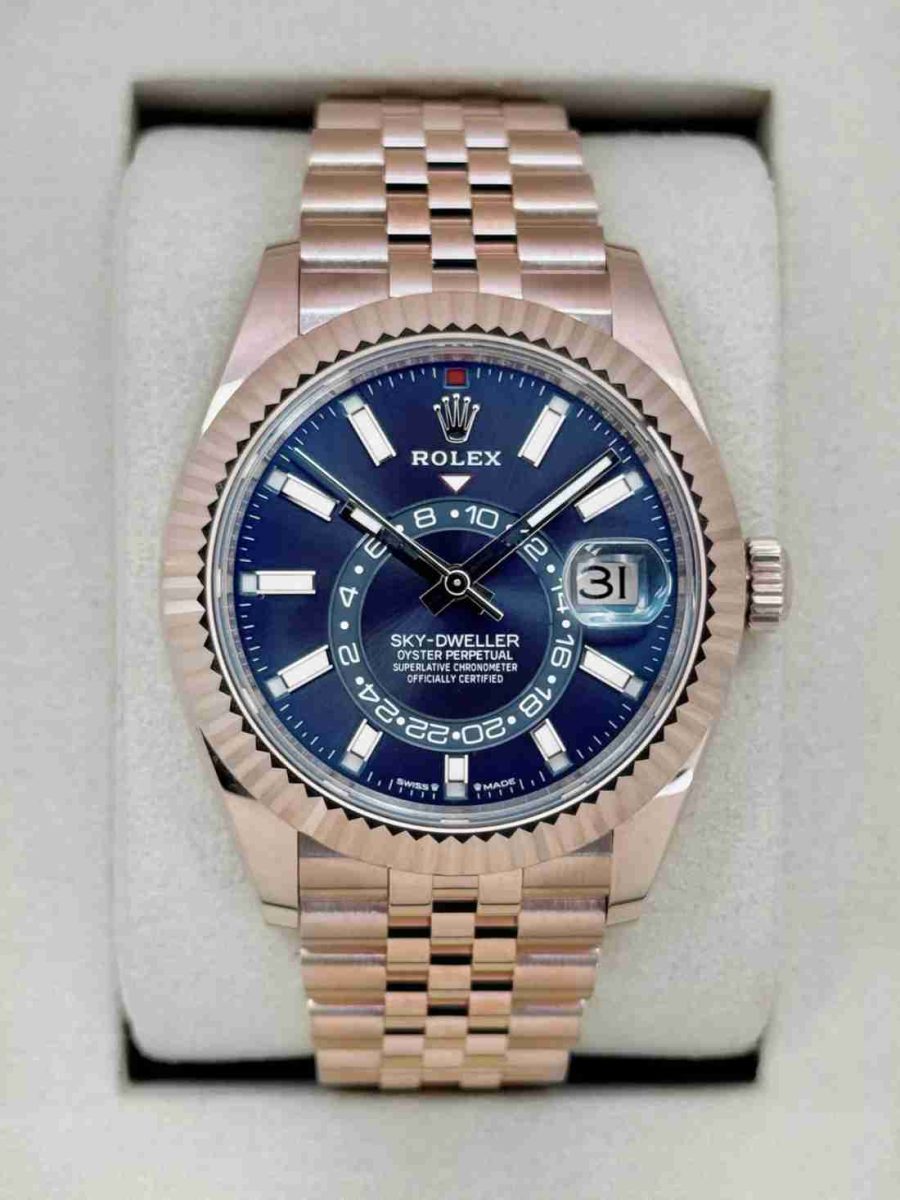 NEW 2026 Rolex Sky-Dweller 42mm 336935 Rose Gold Jubilee Blue Dial