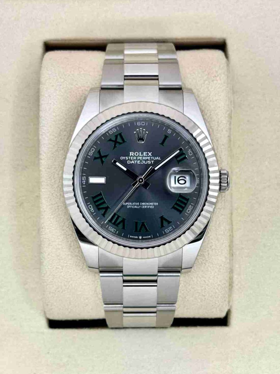 NEW 2026 Rolex Datejust 41mm 126334 Stainless Steel Oyster Wimbledon Dial